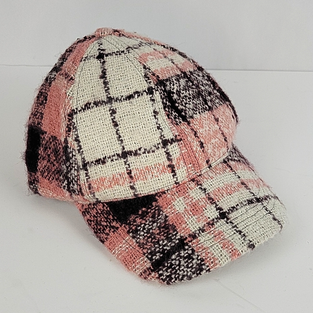 David & Young Pink & Plum Plaid Ballcap NWT